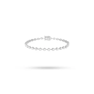 Spaced Diamond Tennis Bracelet 18K White Gold Dubai